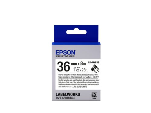 Epson LK-7WBVS címkeszalag Black/White 36mm (8m)