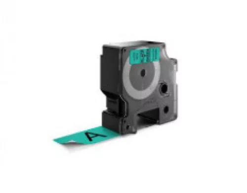 Utángyártott DYMO D1 D53719 24mm x 7m zöld-fekete #S0720990