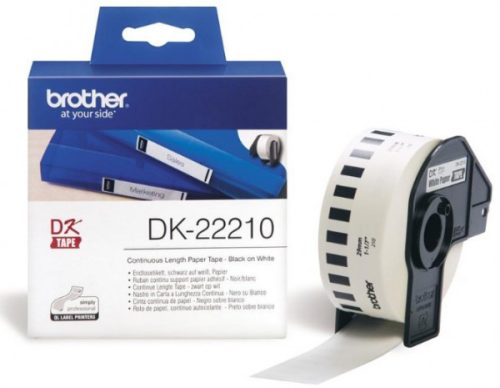 Brother DK-22210 29 mm x 30,48 m öntapadós papírszalag tekercsben