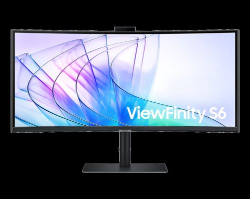 SAMSUNG 34" LS34C652VAUXEN ViewFinity S6 S65VC UWQHD VA 21:9 5ms ívelt ultrawide monitor