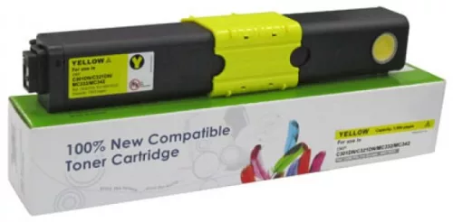 Utángyártott OKI C301,321,531 Toner Yellow 1.500 oldal kapacitás CartridgeWeb