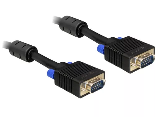 DeLock SVGA male-male kábel 15m Black