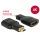 DeLock Adapter High Speed HDMI with Ethernet – HDMI Micro-D male > HDMI-A female 4K Black