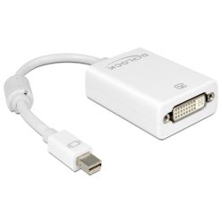   DeLock mini Displayport 1.1 male > DVI-I (Dual Link) (24+5) female Passive Adapter White