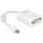 DeLock mini Displayport 1.1 male > DVI-I (Dual Link) (24+5) female Passive Adapter White