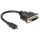 DeLock HDMI Micro-D Stecker > DVI-I (Dual Link) (24+5) Buchse 20cm Adapter