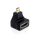 DeLock Adapter High Speed HDMI with Ethernet - micro D male > A female angled