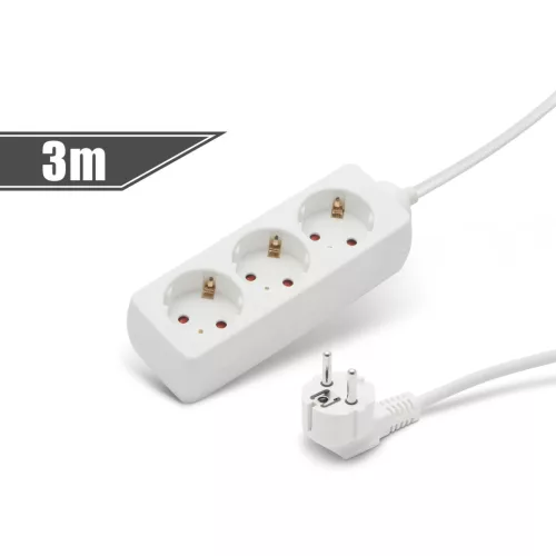 Delight Hálózati Elosztó 3DIN 3m White