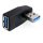 DeLock Adapter USB 3.0 male-female angled 90° horizontal