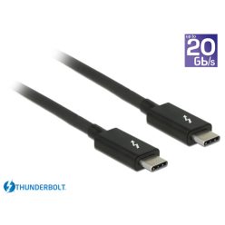   DeLock Thunderbolt 3 (20 Gb/s) USB-C cable male > male passive 1m 5A Black