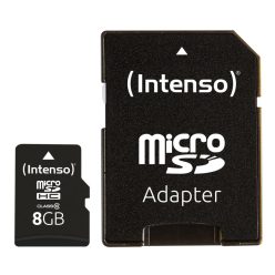 Intenso 8GB microSD Class 10 adapterrel