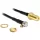 DeLock Antenna Cable SMA Jack Bulkhead > MC-Card Plug 90° 200mm Black