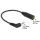 DeLock Audio Cable Stereo jack 2,5mm 3 pin male angled > Stereo jack 3,5mm 3 pin female
