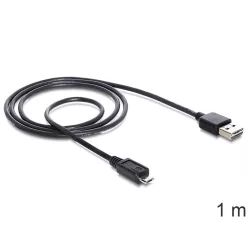   DeLock Cable EASY-USB 2.0 Type-A male > USB 2.0 Type Micro-B male 1m Black