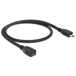   DeLock Extension cable USB 2.0 type Micro-B male > USB 2.0 type Micro-B female 0,5m
