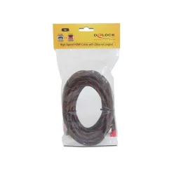   DeLock Cable High Speed HDMI with Ethernet – HDMI A male > HDMI A male angled 4K 5m
