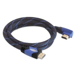   DeLock Cable High Speed HDMI with Ethernet – HDMI A male > HDMI A male angled 4K 2m