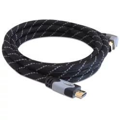  DeLock Cable High Speed HDMI with Ethernet – HDMI A male > HDMI A male angled 4K 2m