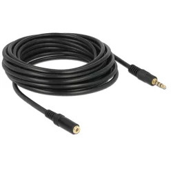   DeLock Extension Cable Audio Stereo Jack 3.5 mm male / female IPhone 4 pin 5m