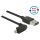 DeLock Cable EASY-USB 2.0 Type-A male > EASY-USB 2.0 Type Micro-B male angled up / down 0,5m Black