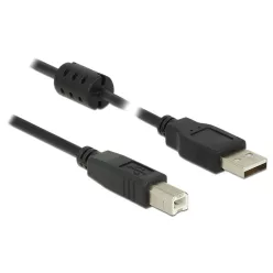   DeLock USB2.0 Type-A male > USB2.0 Type-B male cable 1m Black