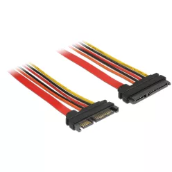   DeLock Extension cable SATA 6 Gb/s 22 pin plug > SATA 22 pin receptacle (3.3 V + 5 V + 12 V) 30cm
