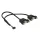DeLock Cable USB 2.0 pin header female 2.00 mm 10 pin > 2x USB 2.0 Type-A female panel-mount 25cm