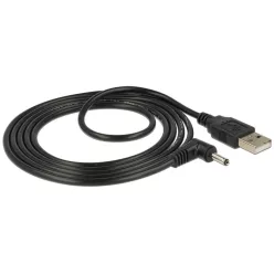   DeLock Cable USB Power > DC 3.5 x 1.35 mm Male 90° 1,5m Black
