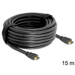   DeLock Cable High Speed HDMI with Ethernet – HDMI A male > HDMI A male 15m