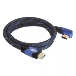   DeLock Cable High Speed HDMI with Ethernet – HDMI A male > HDMI A male angled 4K 5m