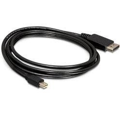   DeLock Cable Mini Displayport 1.2 male > Displayport male 4K 2m