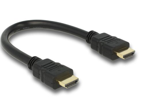 DeLock Cable High Speed HDMI with Ethernet – HDMI A male > HDMI A male 4K 25cm