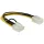 DeLock Power Cable PCI Express 6 pin female > PCI Express 8 pin male 20cm