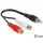 DeLock Cable RCA 2x female > RCA 1x male 0,2m