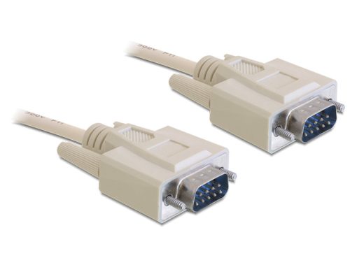 DeLock Cable RS-232 serial Sub-D9 male / male 5m