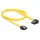 DeLock Cable SATA 6 Gb/s male straight > SATA male left angled 50cm Yellow Metal