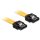 DeLock Cable SATA 6 Gb/s male straight > SATA male straight 20 cm Yellow Metal