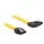 DeLock Cable SATA 6 Gb/s male straight > SATA male right angled 50cm Yellow Metal
