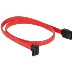 DeLock cable SATA 50cm down/straight Red