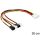 DeLock Cable power Molex 4 pin male > 4x 2 pin fan