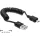 DeLock Cable USB 2.0-A male > USB micro-B male coiled cable 0,6m Black
