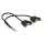 DeLock Cable USB 2.0 pin header female 1.25 mm 8 pin > 2x USB 2.0 Type-A female panel-mount 25cm