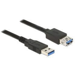   DeLock Extension cable USB 3.0 Type-A male > USB 3.0 Type-A female 1,5m Black