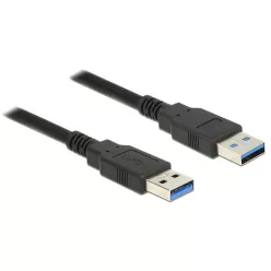   DeLock Cable USB 3.0 Type-A male > USB 3.0 Type-A male 1m Black