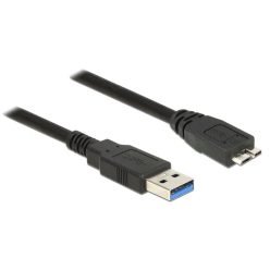   DeLock Cable USB 3.0 Type-A male > USB 3.0 Type Micro-B male 1,5m Black