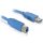 DeLock Cable USB 3.0 type-A male > USB 3.0 type-B male 3m Blue