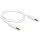 DeLock Cable Stereo Jack 3.5 mm 4 pin male > male 1m White