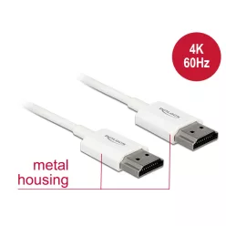   DeLock Cable High Speed HDMI with Ethernet - HDMI-A male > HDMI-A male 3D 4K 4,5m Active Slim High Quality