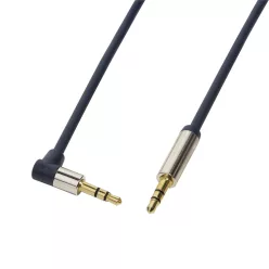   Logilink CA11100 3,5mm Stereo M/M 90° angled Audio Cable 1m Blue