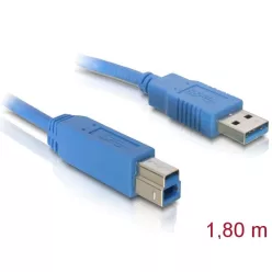   DeLock Cable USB 3.0 type-A male > USB 3.0 type-B male 2m Blue